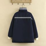Plus Size Winter Coat For Women Wear Long Sleeve Stand-Up Collar Thickened Sandwich Down Cotton Padded Jacket Large Size Coat