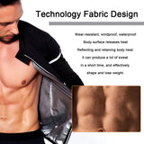 SEXYWG Men Sauna Sweat Jacket Hot Sweat Weight Loss Top Fitness Sportwear Slimming Body Shaper Workout Fat Buning Long Sleeves