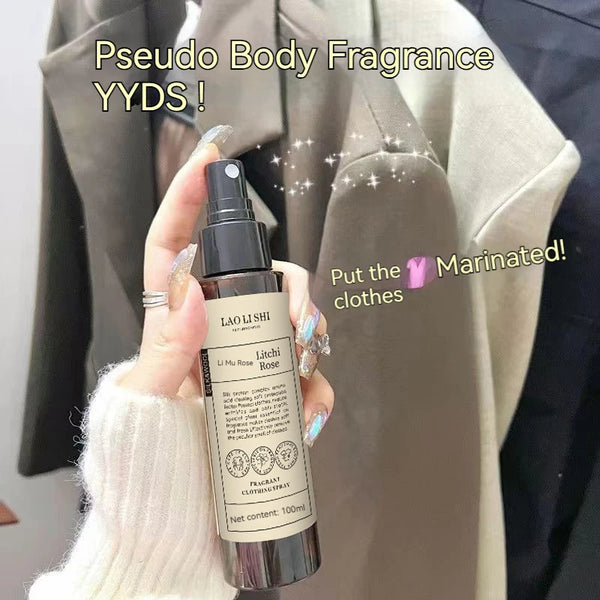 Lychee Rose Clothes Fragrance Deodorener Spray Aromatherapy Remove Smoke Mites 100ML Perfume Long-lasting Cover Body Odor