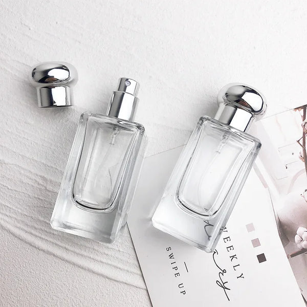 30ml Perfume Split Bottle Glass Press Empty Spray Bottle Screw Cosmetic Replacement Bottles High-end Small Sample