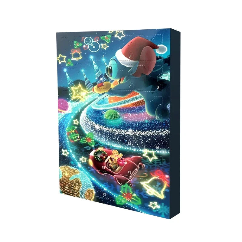 MINISO Advent Calendar 2024 Toy Story Mickey Stitch Anime Figure Suprise Box 24 Day Countdown Birthday Christmas Children Gifts