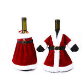 Christmas Wine Bottle Cover dress Christmas Decorations For Home 2024 Navidad Noel Natal Ornaments Xmas Gift Happy New Year 2025