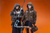 I8Toys 1/6 Female Soldier Coat Serene Hound Military Special Agent Tactical Jacket Multi Pocket Jacket For 12" Action Figure Toy