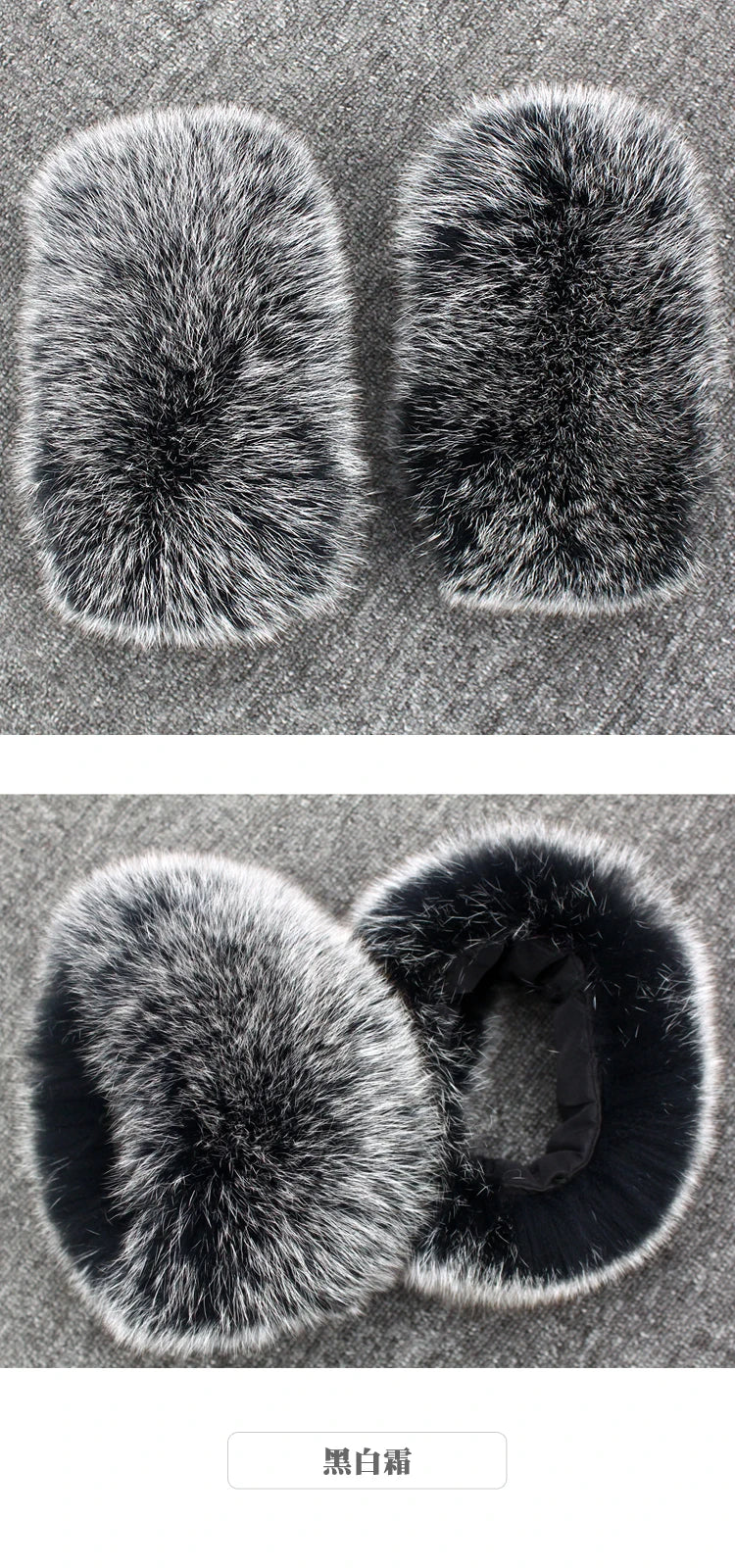 Genuine Fur Cuffs Wrist Warmer Black Real Fox Fur Wristband Lady Bracelet Jacket Sleeves Decore Real Fur Cuff Coat Accessories