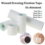 4 Sizes Pu Film Bath Waterproof Adhesive Wound Dressing Medical Fixation Tape Bandage Breathable Rolled Waterproof Patch