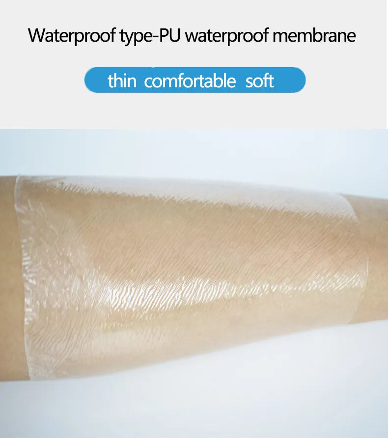 4 Sizes Pu Film Bath Waterproof Adhesive Wound Dressing Medical Fixation Tape Bandage Breathable Rolled Waterproof Patch