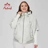 Astrid 2022 Spring Women Parkas Plus Size Coat Loose Short Padded Hooded Women's Jacket Fashion Outerwear Quilted Thin Cotton