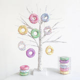 5/6pcs Macaron Ice Cream Cake Donut Pendant Christmas Tree Hanging Decoration Kids New Year Gifts Home Party Noel Navidad 2024