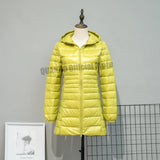 Plus Size Down Jacket 2024 New Arrivals Women Hooded Ultra Light Down Jacket Korean Slim Fit Female Puffer Down Coats