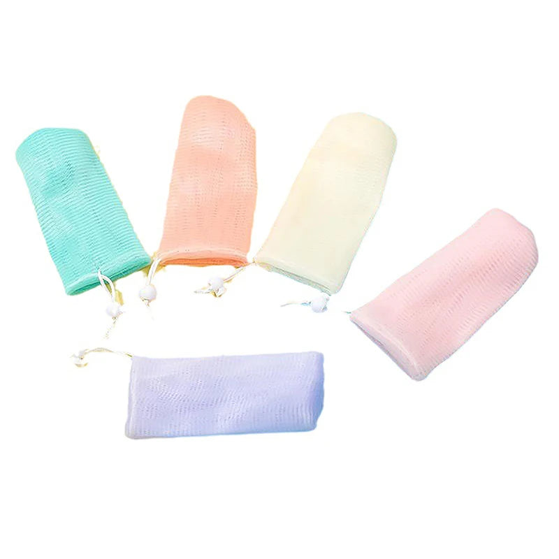 1Pcs Thickened 6 Layer Foaming Soap Bag Facial Cleanser Mesh Bag Bath Washing Tools Body Cleansing Nets Helper Wash Face