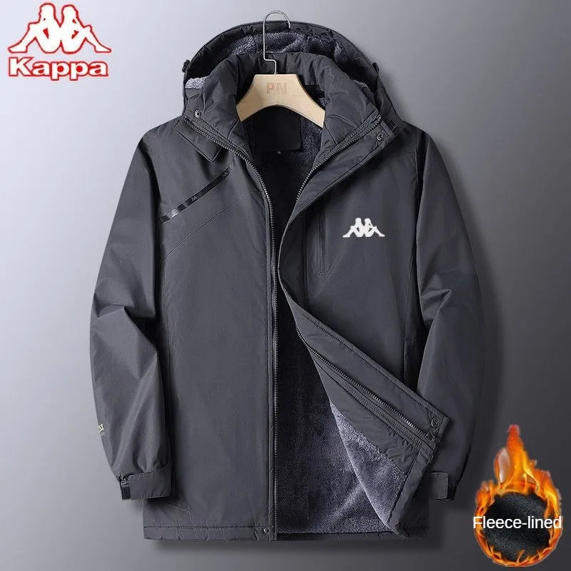 Kappa Jacket Men's Autumn Winter 2024 New Luxury Brand Loose Windbreaker Outdoor Multi-pocket Windproof Waterproof Jackets Top