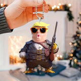 2024 Christmas Tree Hanging Trump Advent Calendar Ornaments Car Hanging Acrylic Ornaments For Christmas Tree Favours