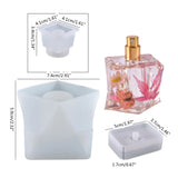 DIY Perfume Bottle Molds with Lid Handmade Irregular Perfume Storage Jar Container Silicone Mould Home Office Table Decoration