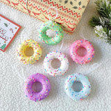 5/6pcs Macaron Ice Cream Cake Donut Pendant Christmas Tree Hanging Decoration Kids New Year Gifts Home Party Noel Navidad 2024