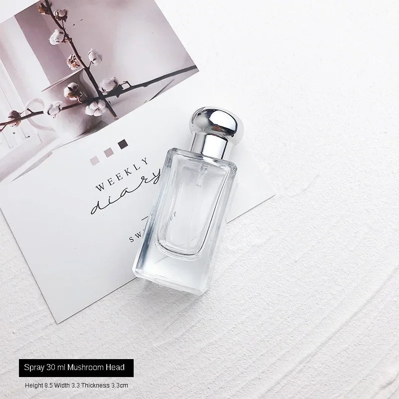 30ml Perfume Split Bottle Glass Press Empty Spray Bottle Screw Cosmetic Replacement Bottles High-end Small Sample