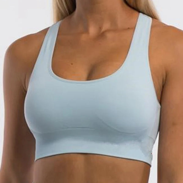 Pericic Seamless Top Backless Bra Without Bones Female Underwear Women Cropped Tank Top Jogging Bra Women Crop Top Sportwear