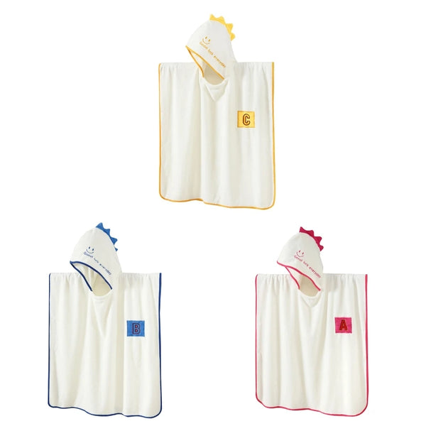 Hooded Towel for Kids Baby Bath Towel Cape Coral Fleece Cloak Bath Robe for Kiddie Comfortable Skin Friendly Body Towel