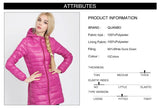 Plus Size Down Jacket 2024 New Arrivals Women Hooded Ultra Light Down Jacket Korean Slim Fit Female Puffer Down Coats