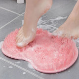 Massage Mat Back Scraper Cleaning Brush Shower Feet Cleaner Wash Mat Multifunction Sucker Wall Mat Rub Foot Arms Body Bath