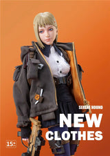 I8Toys 1/6 Female Soldier Coat Serene Hound Military Special Agent Tactical Jacket Multi Pocket Jacket For 12" Action Figure Toy