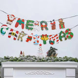 Christmas Banner Garland Merry Christmas Decoration for Home 2024 Navidad Noel 2024 Christmas Ornaments Xmas Decor New Year 2025