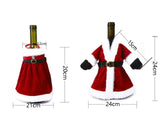 Christmas Wine Bottle Cover dress Christmas Decorations For Home 2024 Navidad Noel Natal Ornaments Xmas Gift Happy New Year 2025