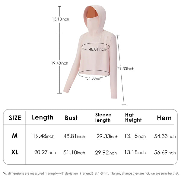 OhSunny Sun Protection Coat Coolchill Fabric Anti-UV Breathable Skin UPF50+ Quick Dry Hoodie Outdoors Summer Women Sport Jacket