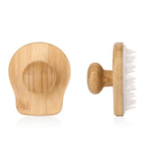 Silicone Shampoo Brush Scalp Hair Massager Wood Head Body Blood Dredging Hair Washing Comb Bath Spa Massage Brush