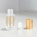 3ml 6ml Mini Essential Oil Roller Bottle Refillable Perfume Bottle Glass Cosmetics Container Portable Lip Oil Roller Bottles