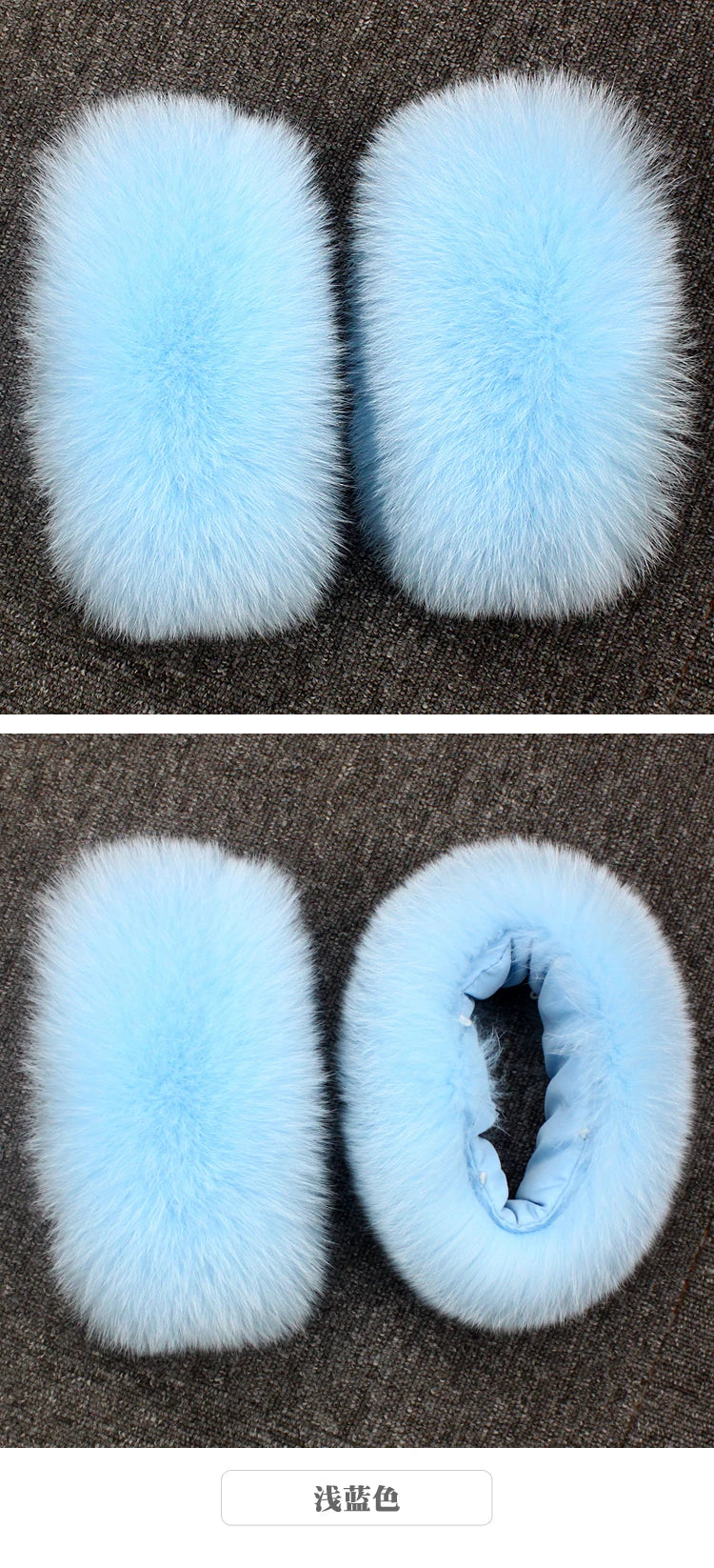 Genuine Fur Cuffs Wrist Warmer Black Real Fox Fur Wristband Lady Bracelet Jacket Sleeves Decore Real Fur Cuff Coat Accessories