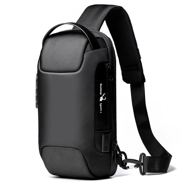 Men's Waterproof USB Oxford Crossbody Bag.