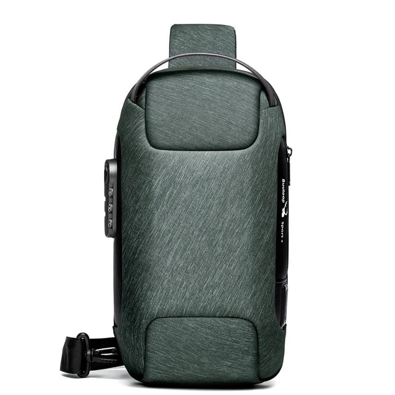 Men's Waterproof USB Oxford Crossbody Bag.