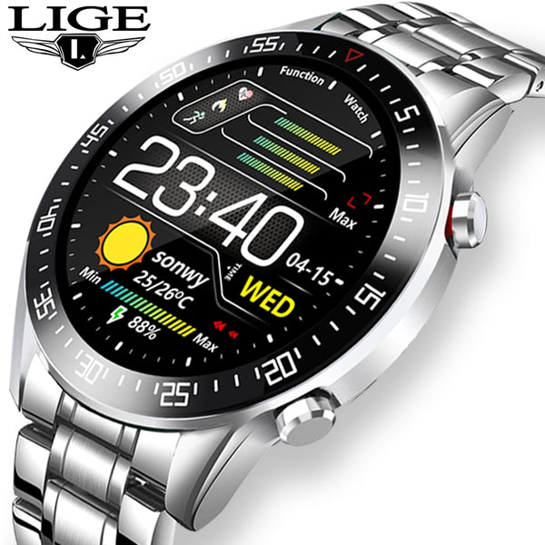 LIGE 2020 fashion Full circle touch screen.