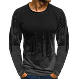 Men Solid Casual Full Sleeve Cotton Regular Tees