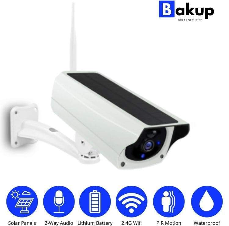 Outdoor Solar Powered Wireless Security Camera (Wifi & 1080p).