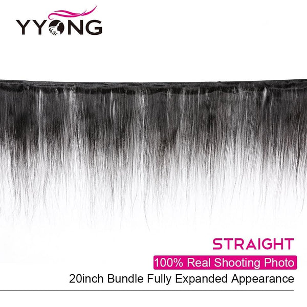 YYong 13x4 Lace Frontal Peruvian Human Hair with Closure.