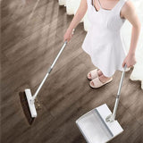 Stainless Steel "Built-In Comb" Rotating Broom.