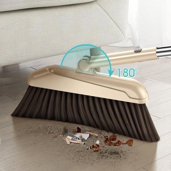 Stainless Steel "Built-In Comb" Rotating Broom.