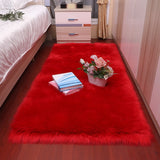 Plush soft European bedroom carpet imitation wool pad.