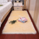 Plush soft European bedroom carpet imitation wool pad.