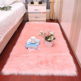 Plush soft European bedroom carpet imitation wool pad.