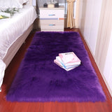 Plush soft European bedroom carpet imitation wool pad.