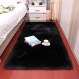 Plush soft European bedroom carpet imitation wool pad.