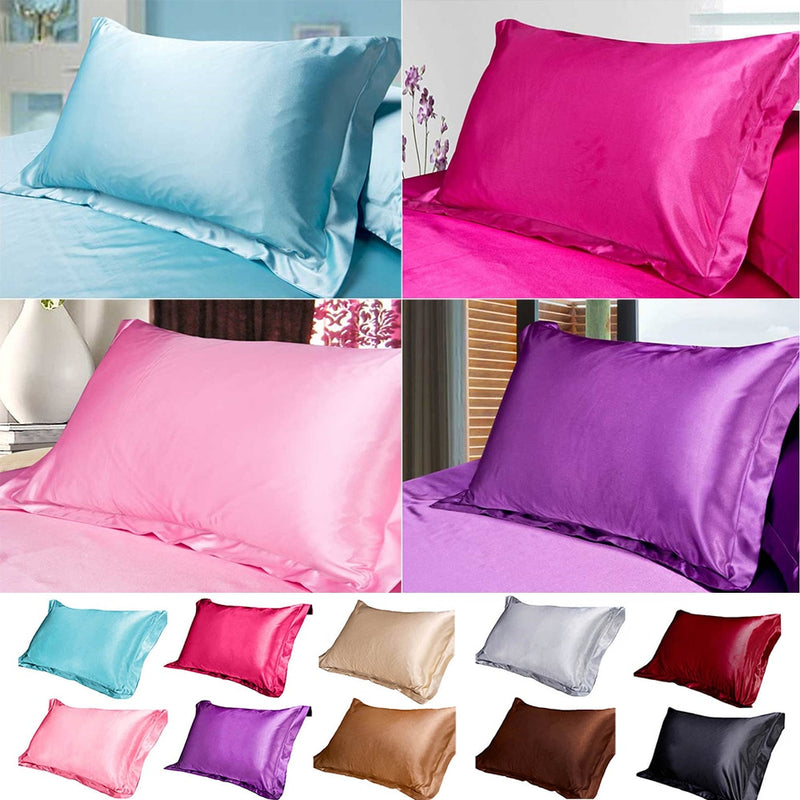 Comfortable Pure Emulation Silk Satin Pillowcase.