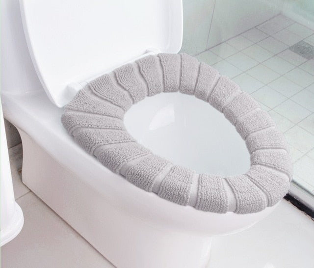 Warm Soft Acrylic Washable Toilet Seat Cover.