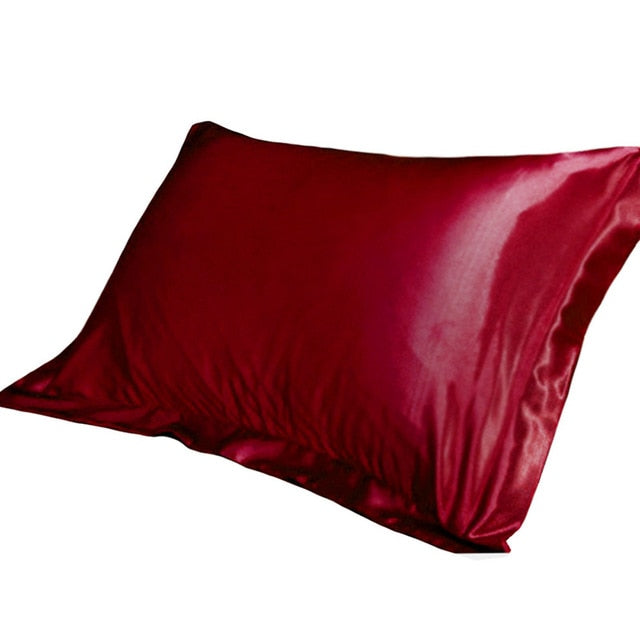 Comfortable Pure Emulation Silk Satin Pillowcase.