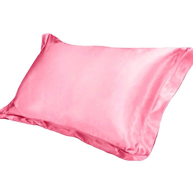 Comfortable Pure Emulation Silk Satin Pillowcase.