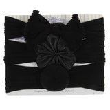 New 3pcs/lot Fashion Baby Nylon Bow Headband.