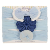 New 3pcs/lot Fashion Baby Nylon Bow Headband.