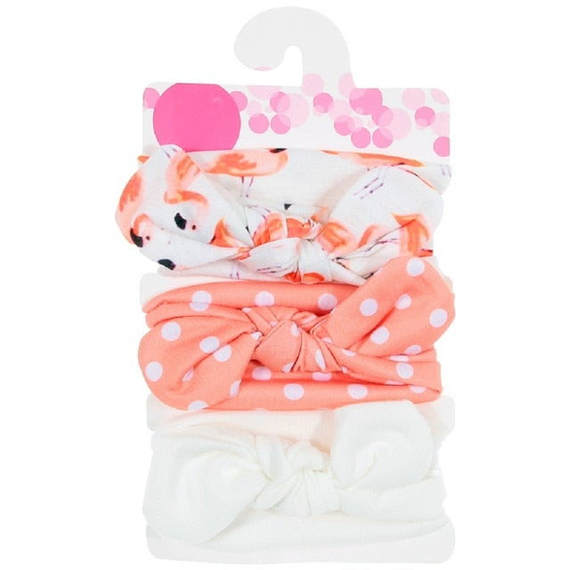 New 3pcs/lot Fashion Baby Nylon Bow Headband.